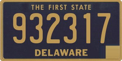 DE license plate 932317