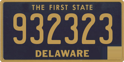 DE license plate 932323