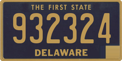 DE license plate 932324