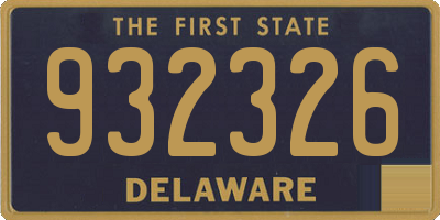 DE license plate 932326