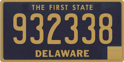 DE license plate 932338