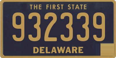 DE license plate 932339