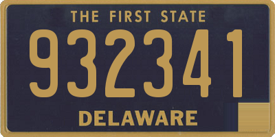 DE license plate 932341