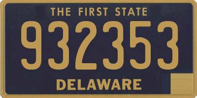 DE license plate 932353