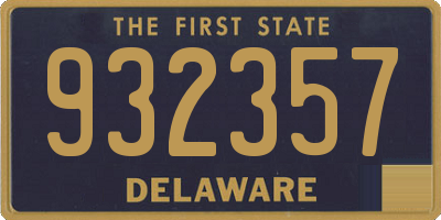 DE license plate 932357