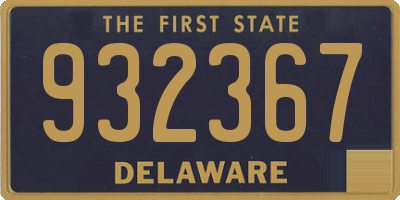 DE license plate 932367