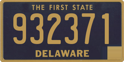 DE license plate 932371