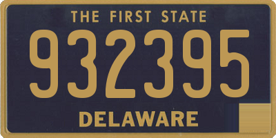 DE license plate 932395