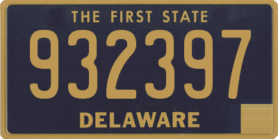 DE license plate 932397