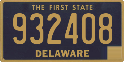 DE license plate 932408