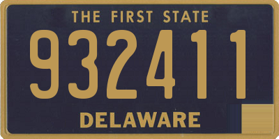 DE license plate 932411