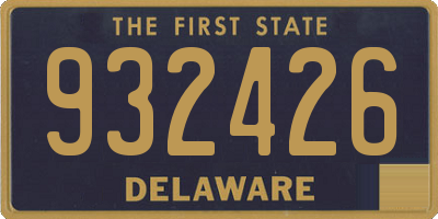 DE license plate 932426