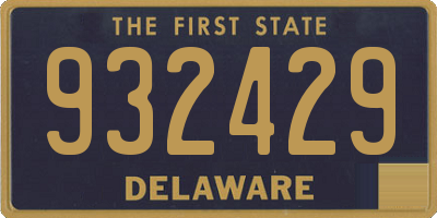 DE license plate 932429