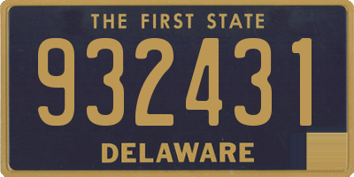 DE license plate 932431