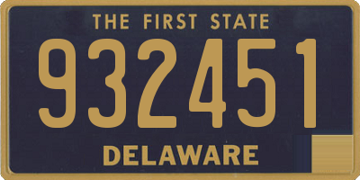 DE license plate 932451