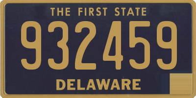 DE license plate 932459