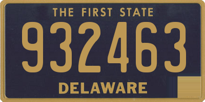 DE license plate 932463