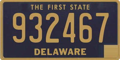 DE license plate 932467