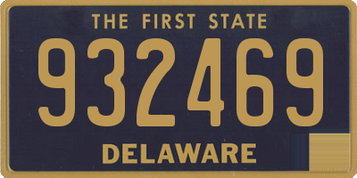 DE license plate 932469