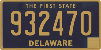 DE license plate 932470