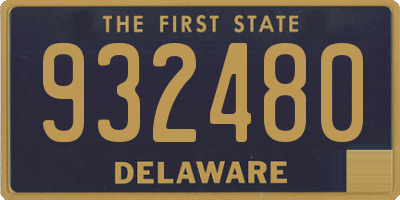 DE license plate 932480