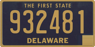 DE license plate 932481