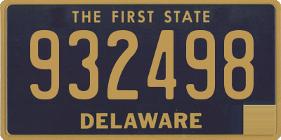 DE license plate 932498