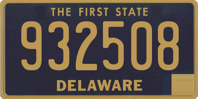 DE license plate 932508