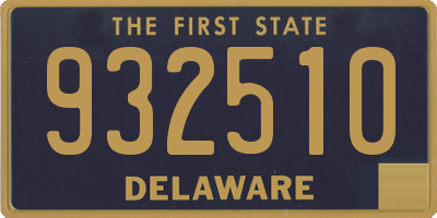 DE license plate 932510