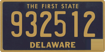 DE license plate 932512