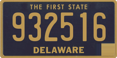 DE license plate 932516