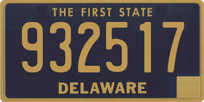 DE license plate 932517