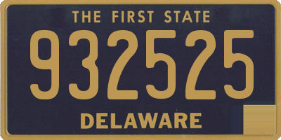 DE license plate 932525