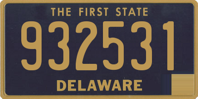 DE license plate 932531