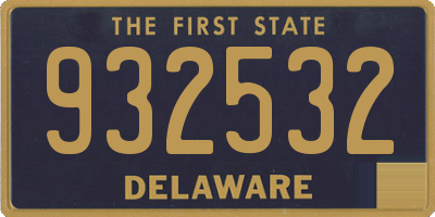 DE license plate 932532
