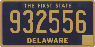 DE license plate 932556