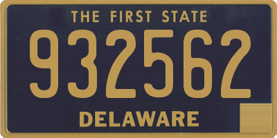 DE license plate 932562