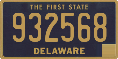 DE license plate 932568