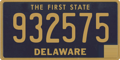 DE license plate 932575