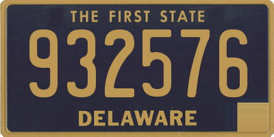 DE license plate 932576
