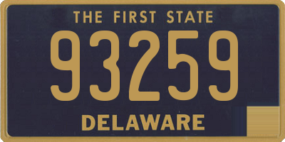 DE license plate 93259