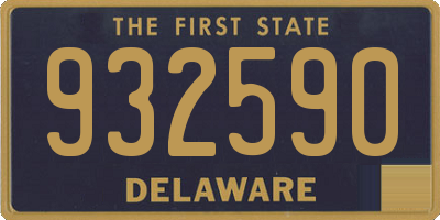 DE license plate 932590