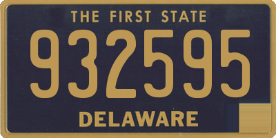 DE license plate 932595