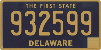 DE license plate 932599