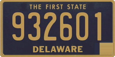 DE license plate 932601