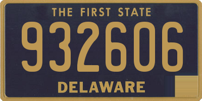 DE license plate 932606