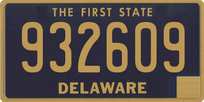 DE license plate 932609