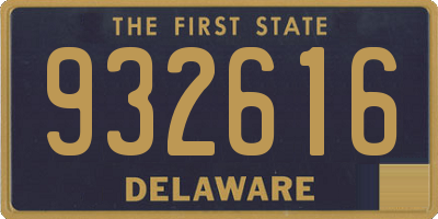 DE license plate 932616