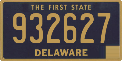 DE license plate 932627