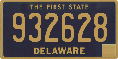 DE license plate 932628